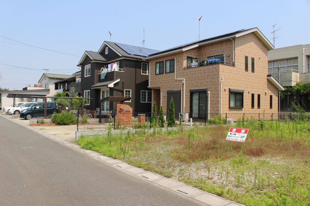 南東方向からの分譲地